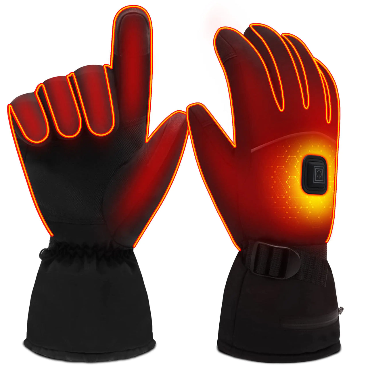 Rechargeable Heated Gloves (Waterproof, Touchscreen)