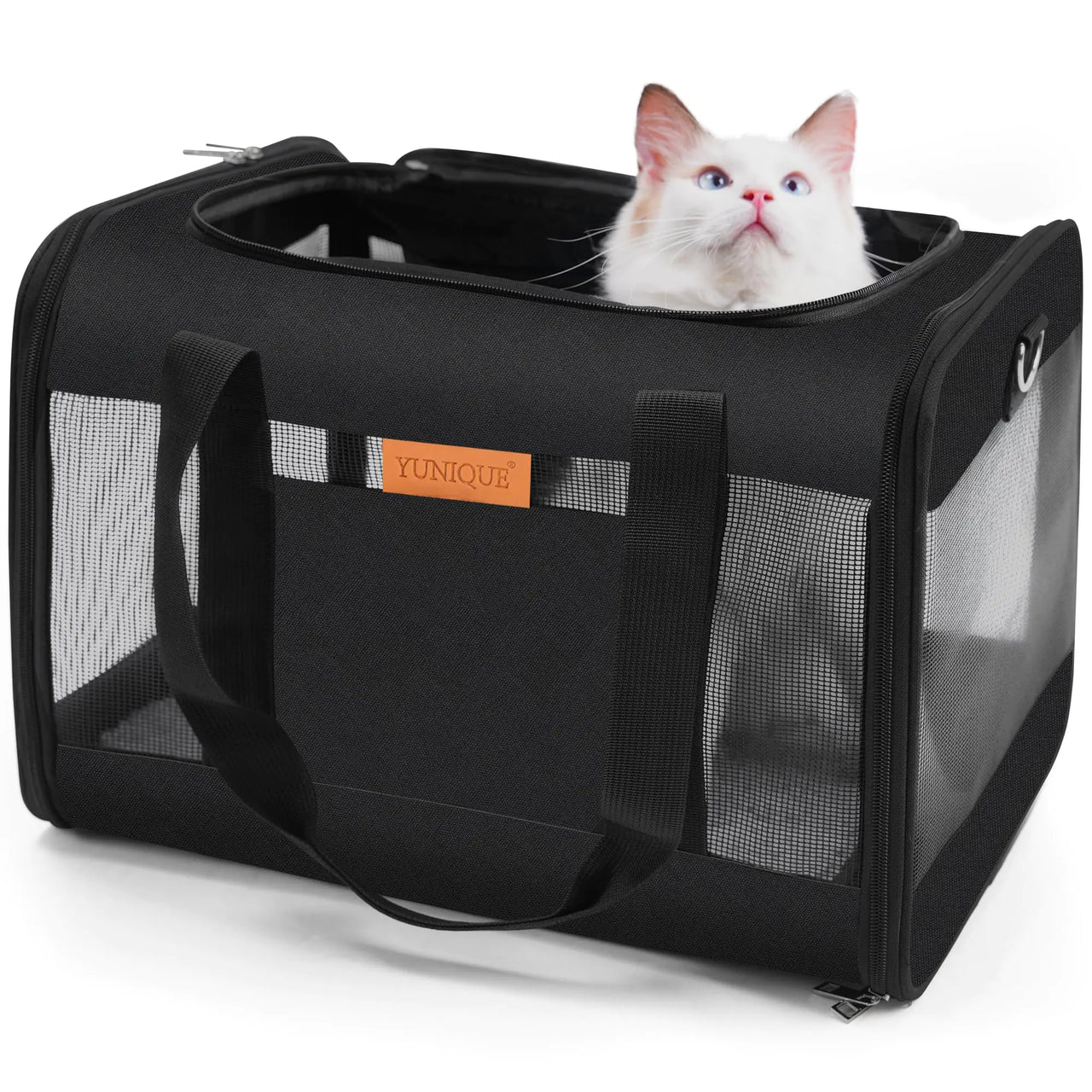 YUNIQUE Soft-Sided Pet Carrier (Airline-Style, Breathable)